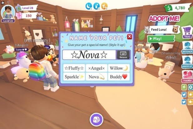 preppy fonts for adopt me